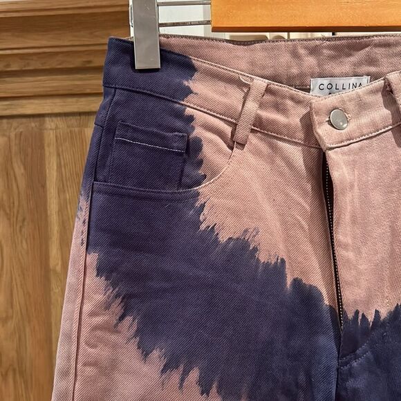 🎀SSENSE COLLINA STRADA tie dye straight leg jeans small - Picture 7 of 15